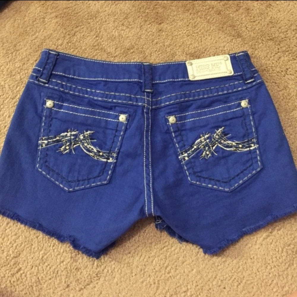 Miss me royal blue shorts